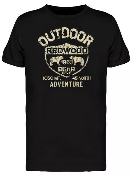 

outdoor redwood bears men's tee -image by shutterstock, White;black