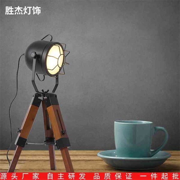 

simple and fashionable decorative floor lamp, tripod wooden table lamp