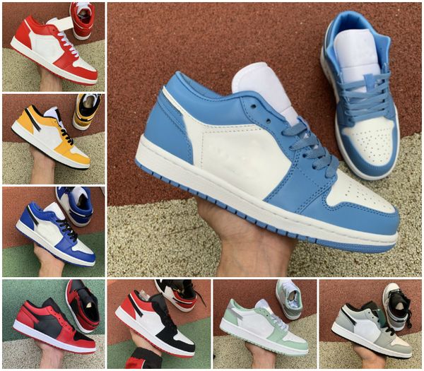 

boots shadow unc travis scotts 1 1s mens low basketball shoes chicago obsidian pine green royal toe shattered paris womens trainers, Black