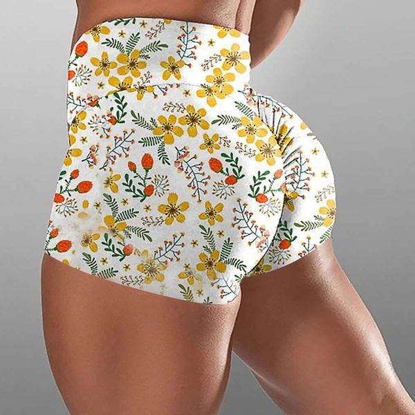 

casual dresses women's high waist printed shorts, Black;gray