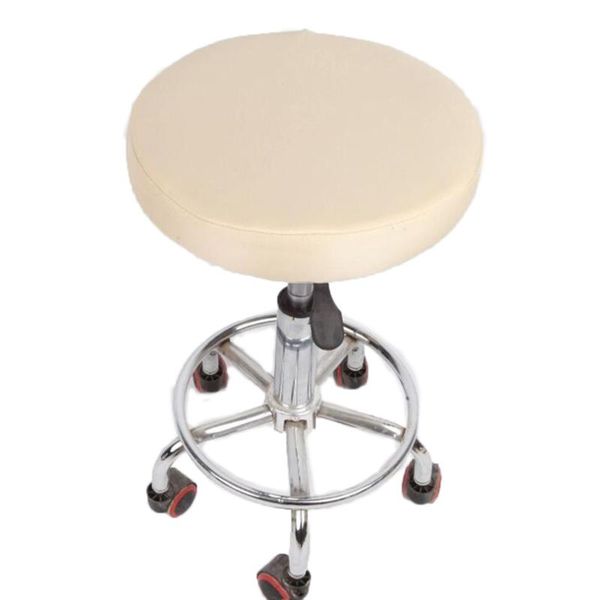 

lellen round chair cover polar fleece fabric seat bar stool for banquet el dining home decoration covers