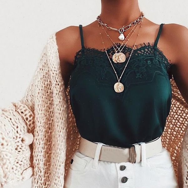 

30 summer solid women tanks vest fashion lace camisole sleeveless ladies tank ropa mujer, White