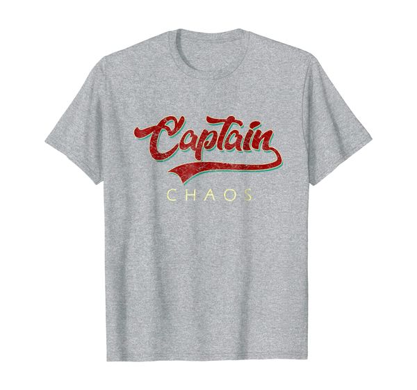 

captain chaos shirt for parent teacher or crazy child, White;black