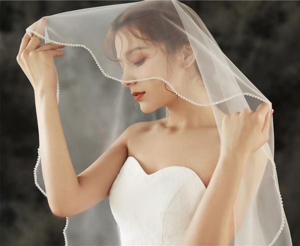 

bridal veils one layers white ivory wedding with comb crystals short accessories for bride velo de novia, Black