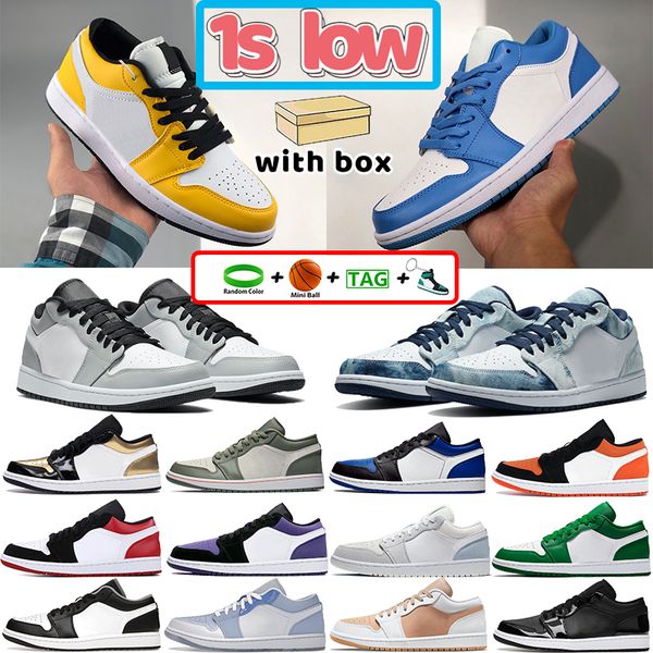 

with box unc 1s low mens basketball shoes reverse bred shadow paris atmosphere light smoke grey shadow denim emerald toe men women sports sn