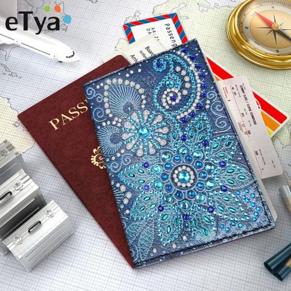 

card holders travel passport cover fashion diamonds id holder women leather wallet accessories case, Brown;gray