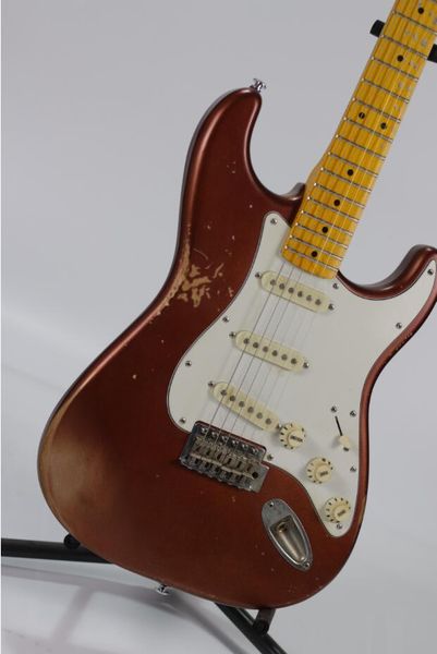 

relic electric guitar, s-s-s pickup alder body with maple neck