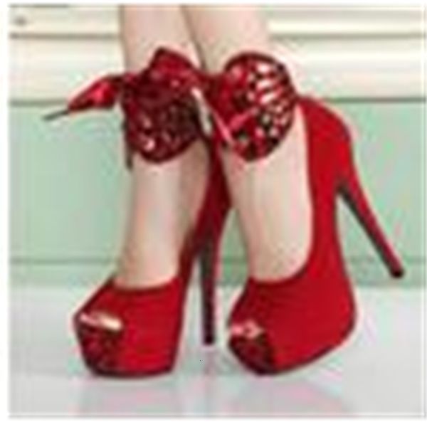 

dress shoes 2 ways red black leopard peep toe platform stiletto size 34 40 3 colors