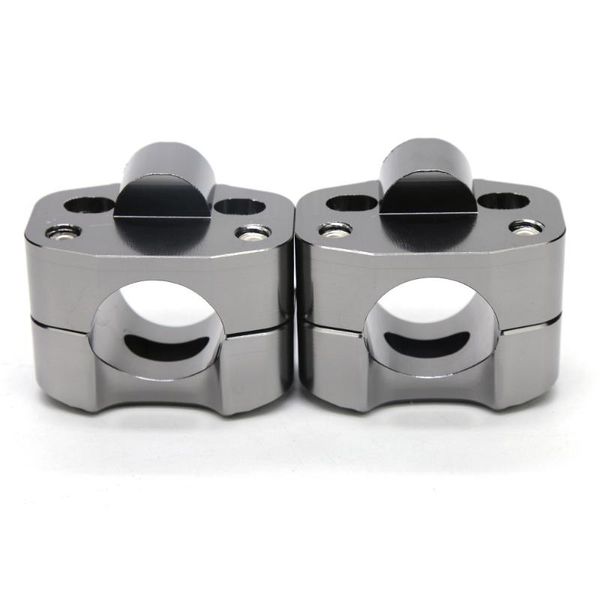 

handlebars universal motorcycle aluminum screw hole motocross 28mm handlebar risers fat mount clamp for racing and scooter hollow