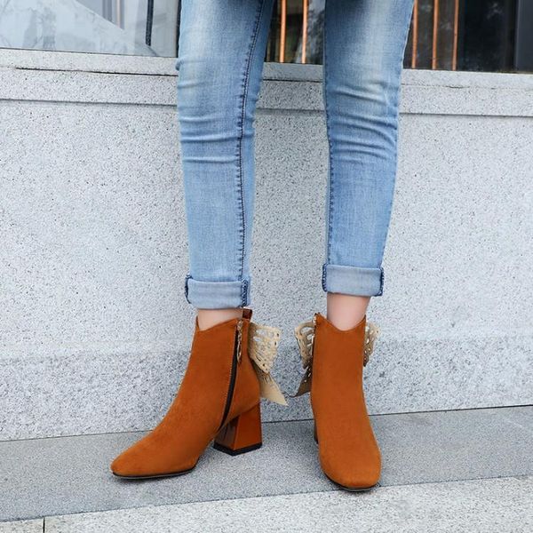 

boots oversized 11-17 women shoes ankle for ladies woman winter diamond bow, Black