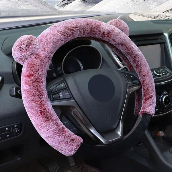 

steering wheel covers universal winter warm cute style 38cm diameter cover