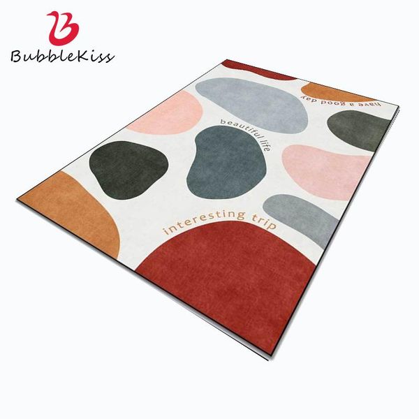 

carpets bubble kiss soft carpet for living room modern abstract colorful stones pattern home customized non-slip bedroom rug