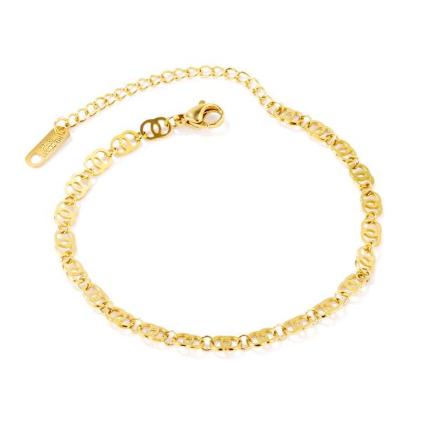 

fashion 2021 jewelry all-match simple titanium steel ladies anklet factory outlet wholesale, Red;blue