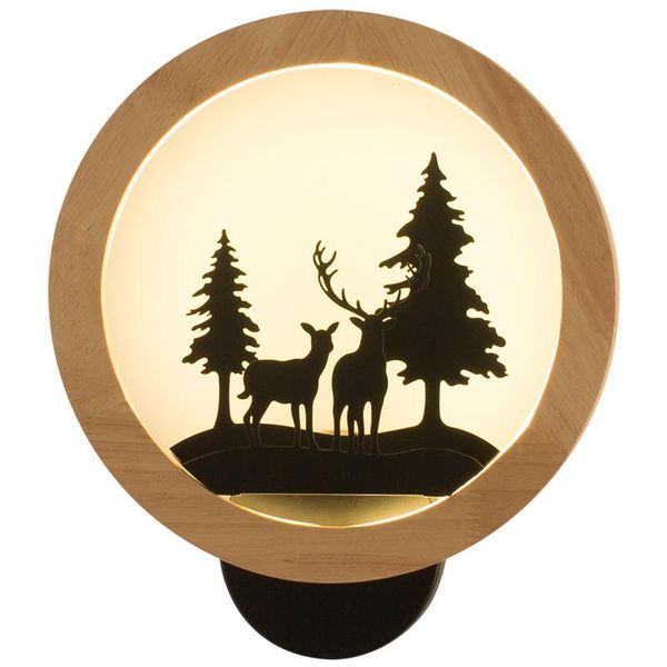 

wall lamp nordic led modern bedroom light fixtures staircase lighting iron wandlamp ring sconce lamps acrylic arandela