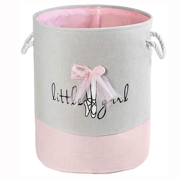 

storage baskets laundry basket canvas collapsible organizer for girls hamper toy bedroom clothes fold bag