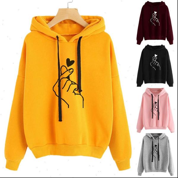 

musical notes long sleeve hooded women sweatshirt pullover blouse casual pullovers girls, Black