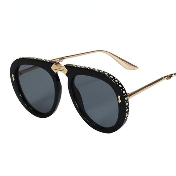 

sunglasses vintage folding pilot women luxury crystal brand oversize clear eyeglasses sun glasses men shades, White;black