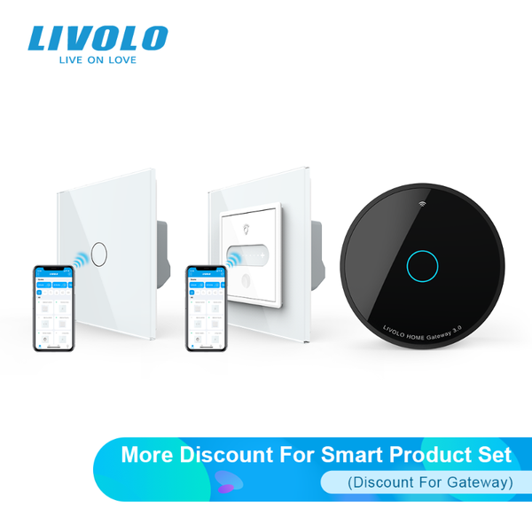 

smart home control livolo zigbee wall touch light switch,wireless app control,with slide dimmer switch, with gateway