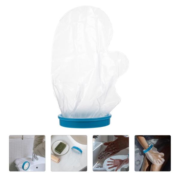 

carpets 1 pc reusable wound bandage protector hands protective cover (sky-blue)