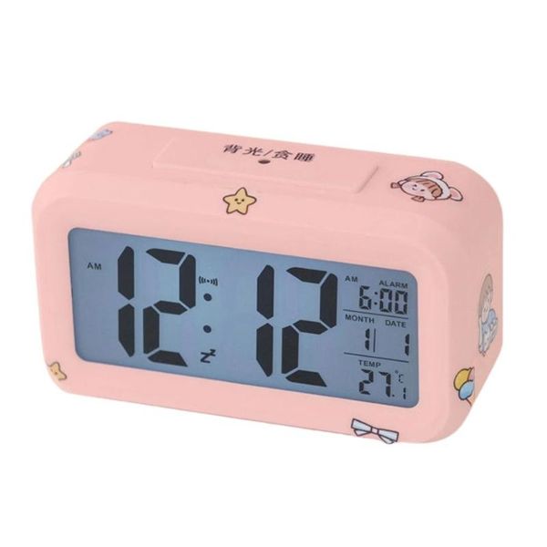 

other clocks & accessories led digital alarm clock electric sleep cute travel temperature glow portable set despertador desk decoration nzf5