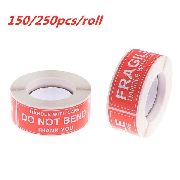 

150/250pcs fragile stickers please handle with care thank you warning labels for goods decoration gift wrap