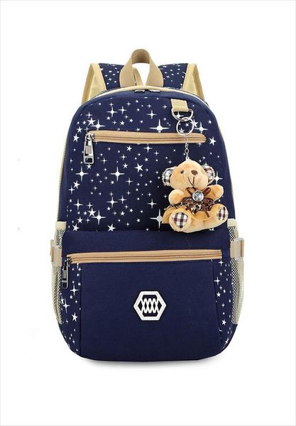 

fashion women bag 3 pcs set backpack female tide canvas with large capacity school bags students mochila