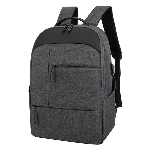 

backpack 2021 fashion lapschool travel bag 15'6 polyester usb charge waterproof men women large capacity hiking student