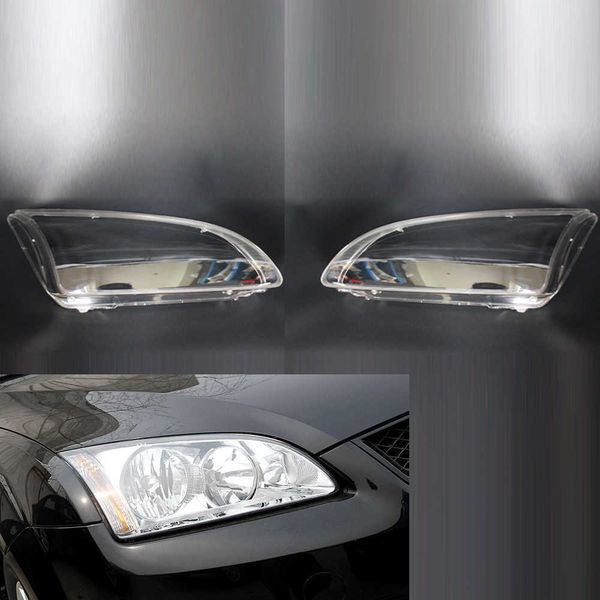 Novo esquerdo 2 PCS + carro direito Front Front Farol Lens Cobertura de luz Lampshade Shell Accessories Fit para FORD FOCUS 2005 2006 2007 2008