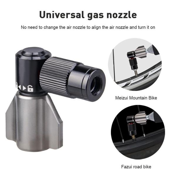 

bike pumps co2 bicycle gas pump nozzle with anti-e protective cover aluminum alloy portable fast inflation cycling accessories