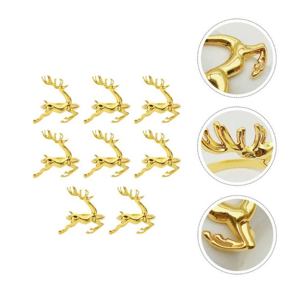

napkin rings 8pcs deer christmas holiday wedding dinning table setting decor