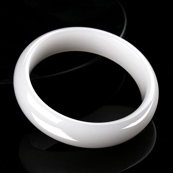 

natural hetian white for women handmade ite s bracelets jade bangle certified jewelry, Golden;silver