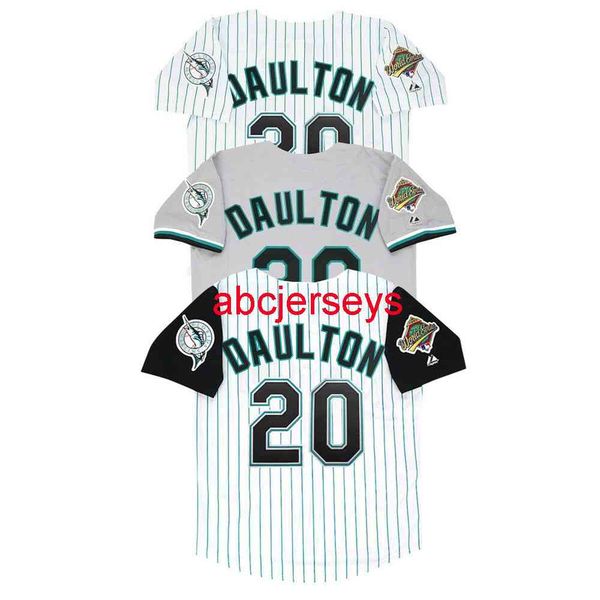 

stitched custom darren daulton 1997 florida home road world series jersey add name number baseball jersey, Black