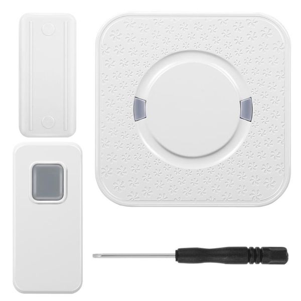 

other door hardware 1 set wireless intelligent doorbell 300m range call bell with receiver (us plug)