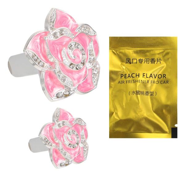 

car air freshener 2 sets auto decoration flower styling outlet perfume clip