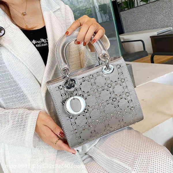 

light luxury women's 2021 new autumn and winter portable princess diana rhinestone single shoulder bag messenger small