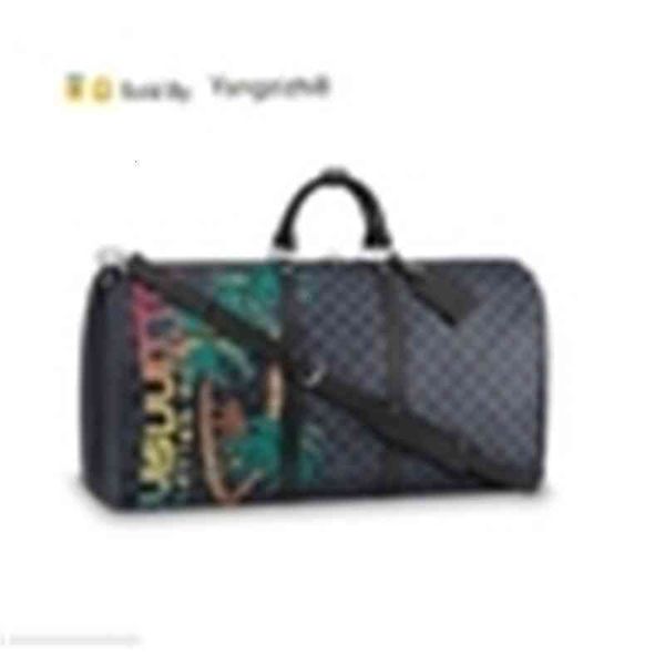 

yangzizhi8 n44036 bandouliere 55 keepall men messenger bags shoulder belt bag totes portfolio briefcases duffle luggage, Black;red