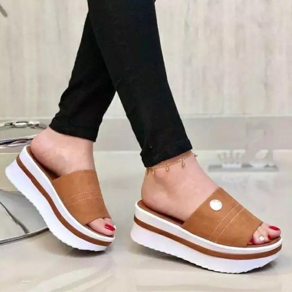 

women slippers flats platform sandals ladies summer shoes casual footwear plus size female slides peep toe beach outdoor, Black