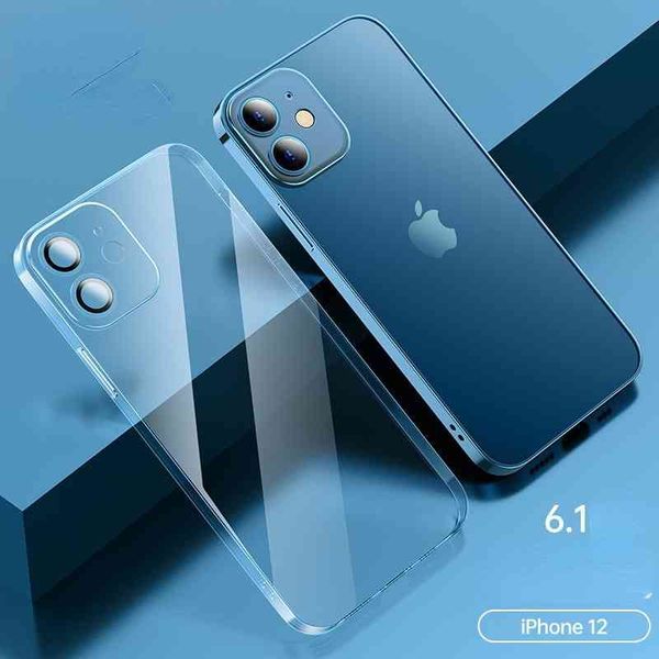 

simple and transparent for apple 12 mobile phone case electroplating lens film integrated iphone 11 / xsmax all inclusive soft shell