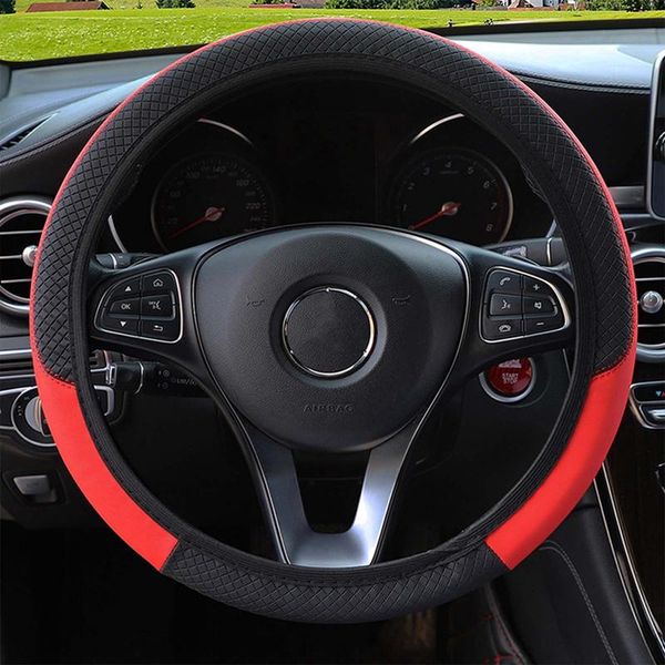 

steering wheel covers car cover universal anti slip suitable for 37-38cm imitation leather arrival