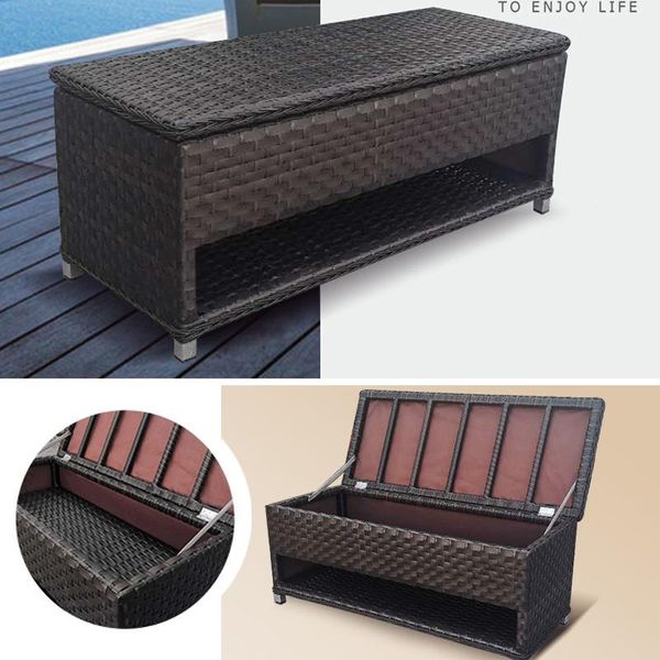 

outdoor rattan storage cabinet sundries balcony shoe garden tool camp furniture