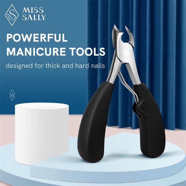 

miss sally thick nail clippers ingrown toenail nipper pedicure cutter onychomycosis trimmer professional plier manicure tool 211007
