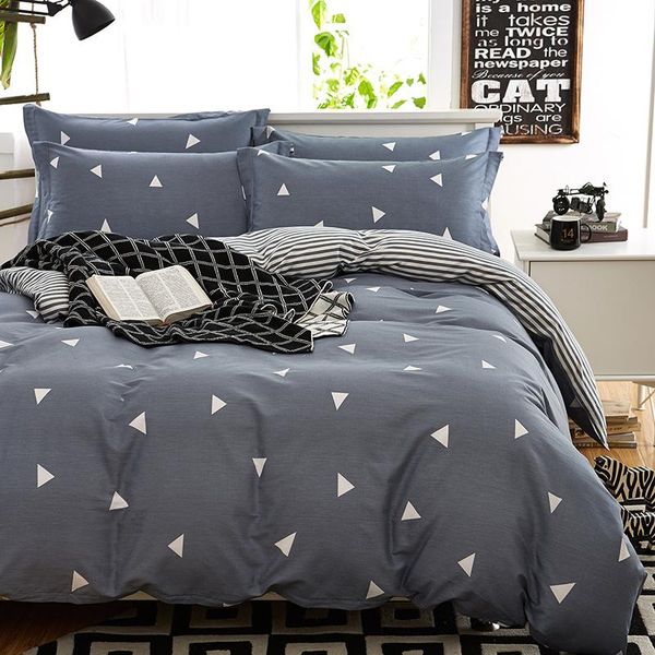 

bedding sets michiko european style simple duvet cover pure cotton printing four piece set