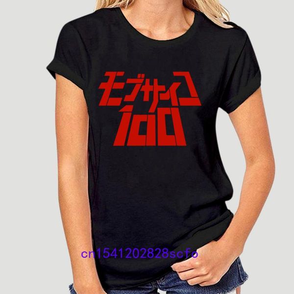 

women's t-shirt fashion tshirt mob psycho 100 logo anime manga t shirt tee cool casual pride shirts y2k, White