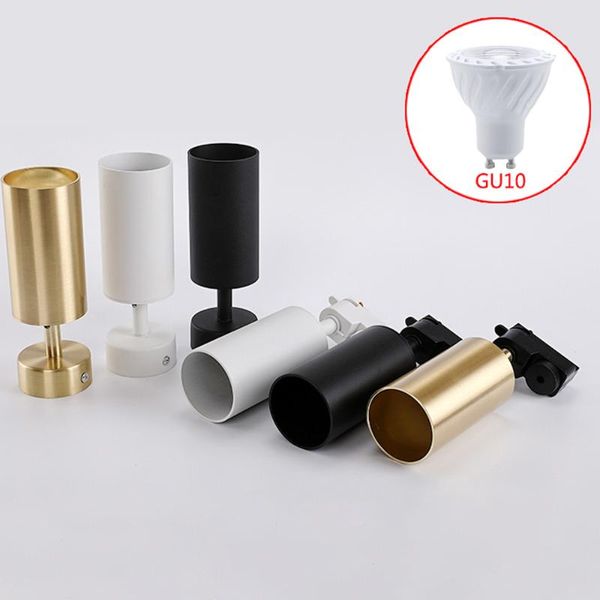 

spotlights gu10 track spotlight also wall lamp 110v-220v 240v indoor bedroom store bar aisle led spot ceiling lights