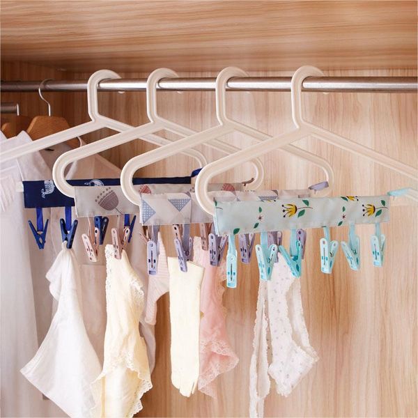 

clothing & wardrobe storage clothes pegs portable cloth hanger travel foldable drying clip creative bathroom