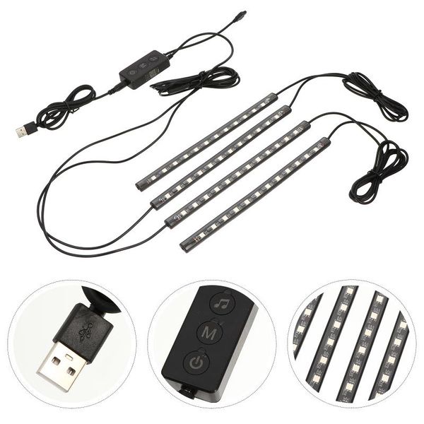 

interior&external lights multicolor car led strip atmosphere app controller