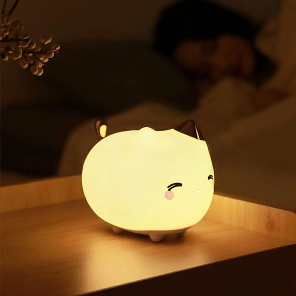 

book lights cute led children's night light bedroom soft silicone touch sensitive rechargeable control gifts for kids