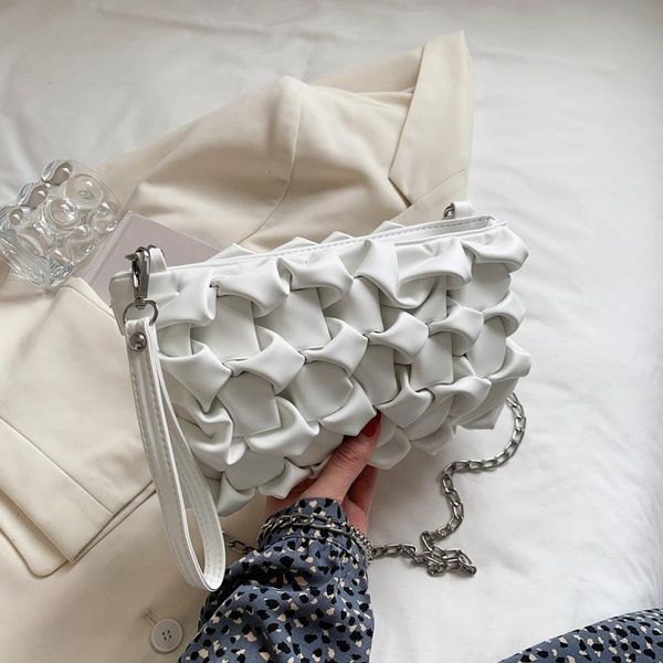 

evening bags woven fashion bag 2021 korean shoulder messenger western style handbag mini square female