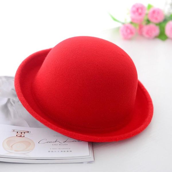 

women vintage bowler hats nice roll brim derby fedora dome hiking cap outdoor, Black;white