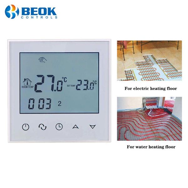 

smart home control room thermostat for electric floor heating and water temperature controller 220-240v